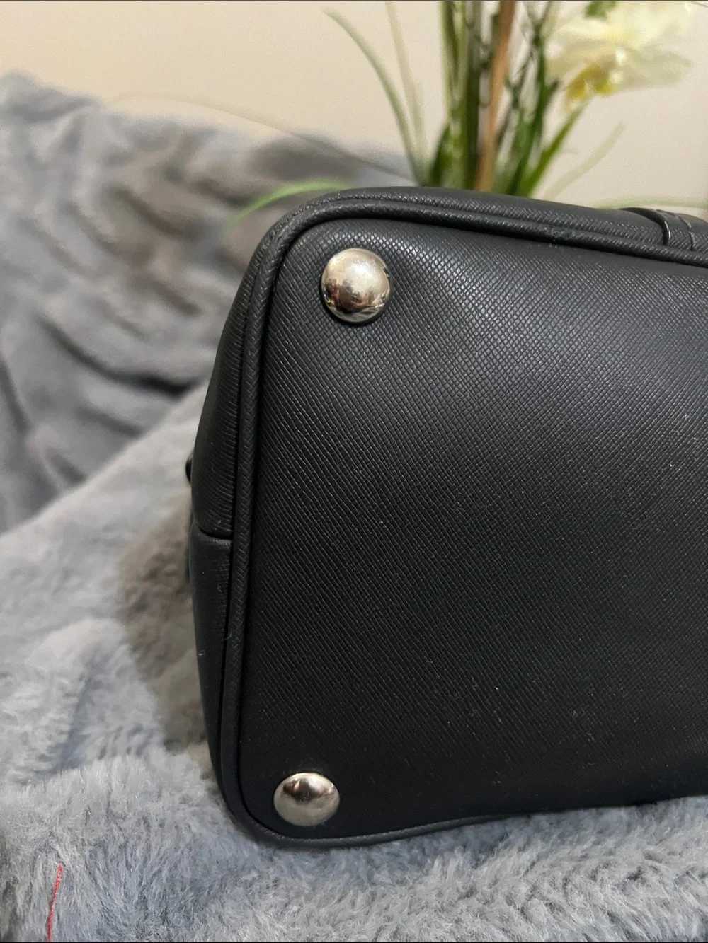 Coach Payton Black Leather Dome Satchel GUC retail $328